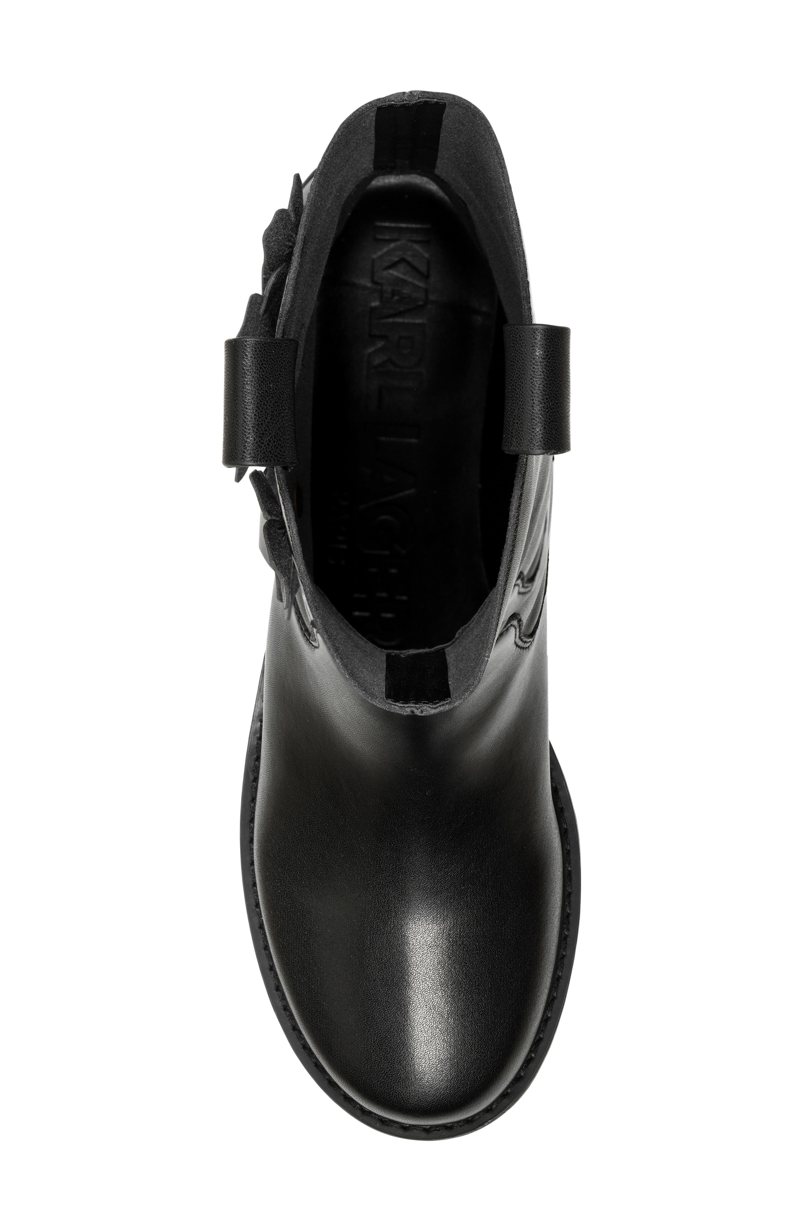 Medina Lug Sole Bootie, Alternate, color, BLACK/ BLACK