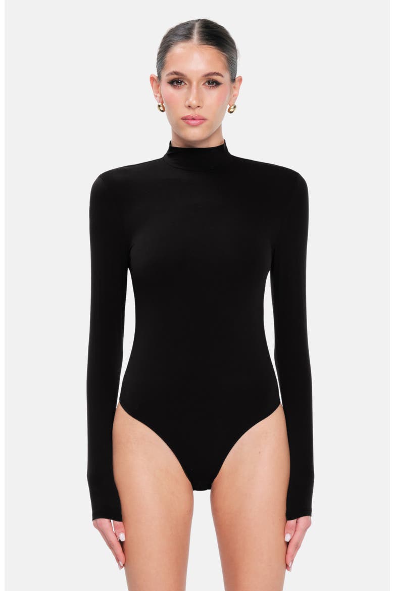Lexi Turtleneck Bodysuit, Main, color, Espresso