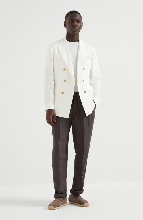 Brunello Cucinelli Uconstructed Blazer In Panama