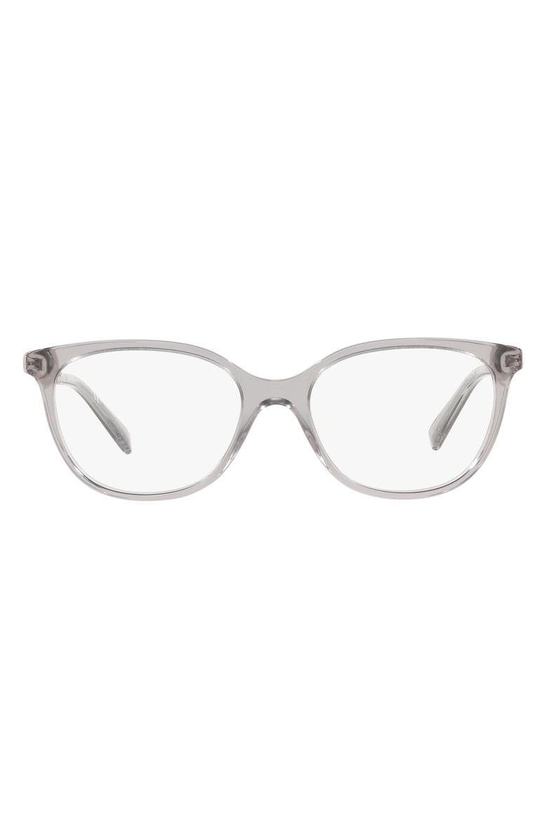 Tiffany & Co. 54mm Square Optical Glasses, Main, color, Crystal Grey