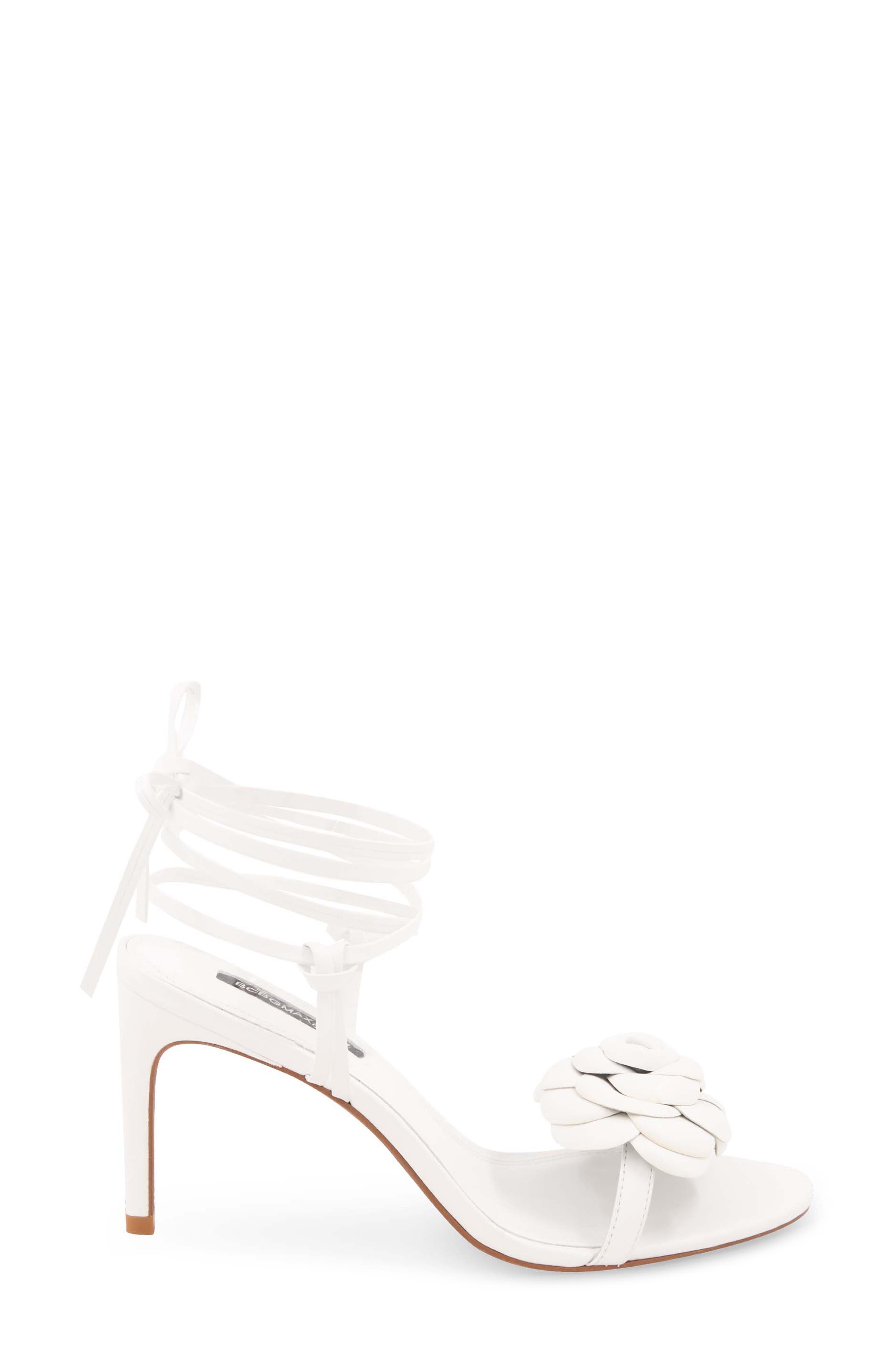 Tannia Ankle Wrap Sandal, Alternate, color, WHITE