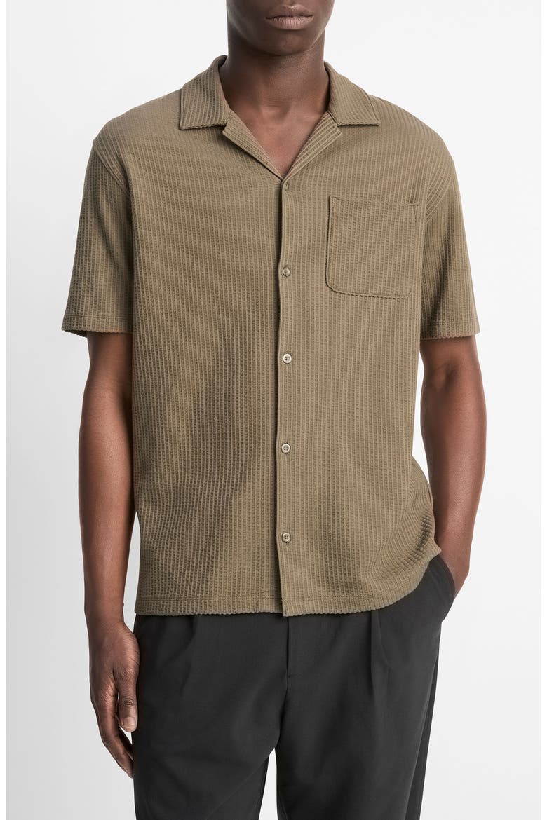 Seersucker Camp Shirt, Main, color, DOME