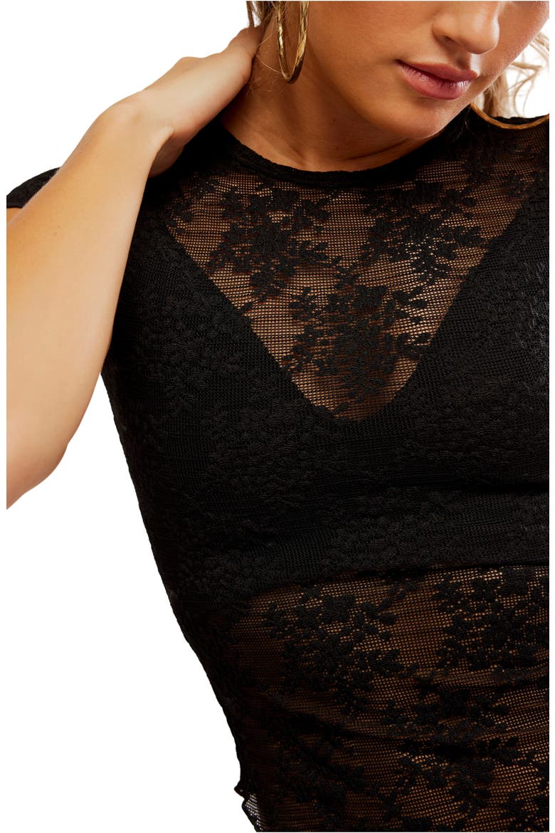 Ready to Go Lace T-Shirt, Alternate, color, BLACK