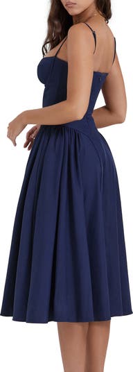 Samaria Corset Fit & Flare Dress