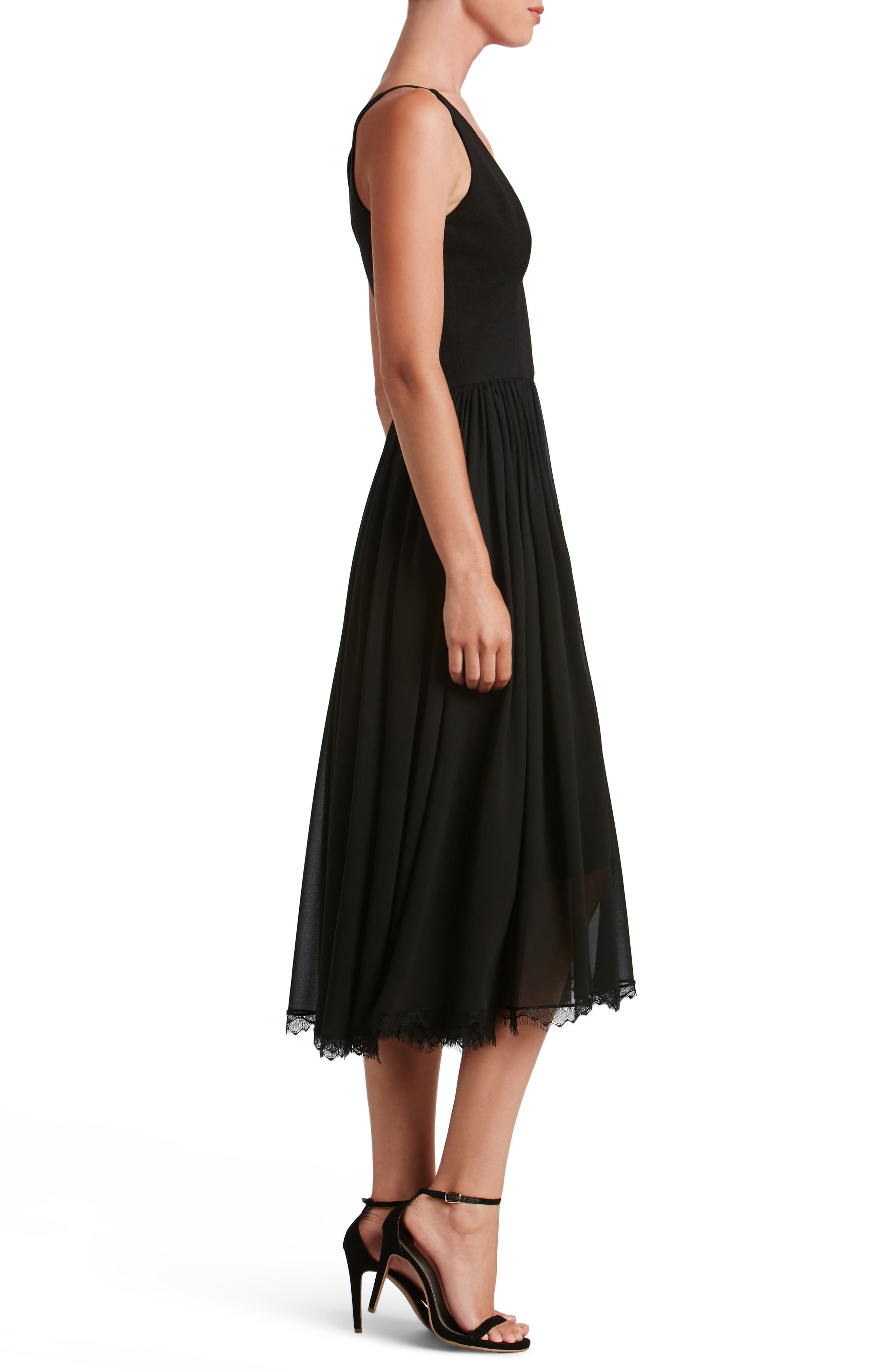 dress the population alicia lace-hem dress Dress the Population Alicia Dress