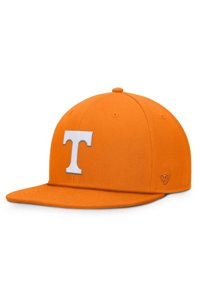 Men's Top of the World Tennessee Orange Tennessee Volunteers Fundamental Snapback Hat, Main, color, Tennessee Orange