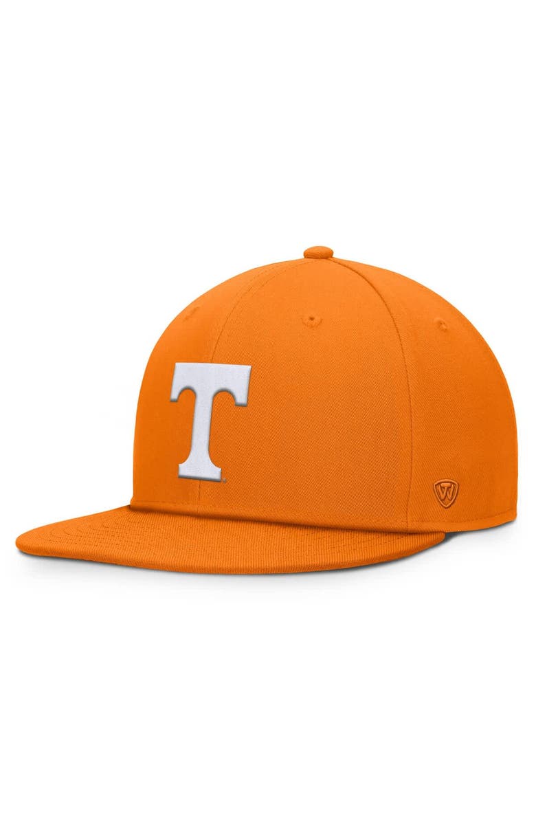 TOP OF THE WORLD Men's Top of the World Tennessee Orange Tennessee Volunteers Fundamental Snapback Hat, Main, color, Tennessee Orange