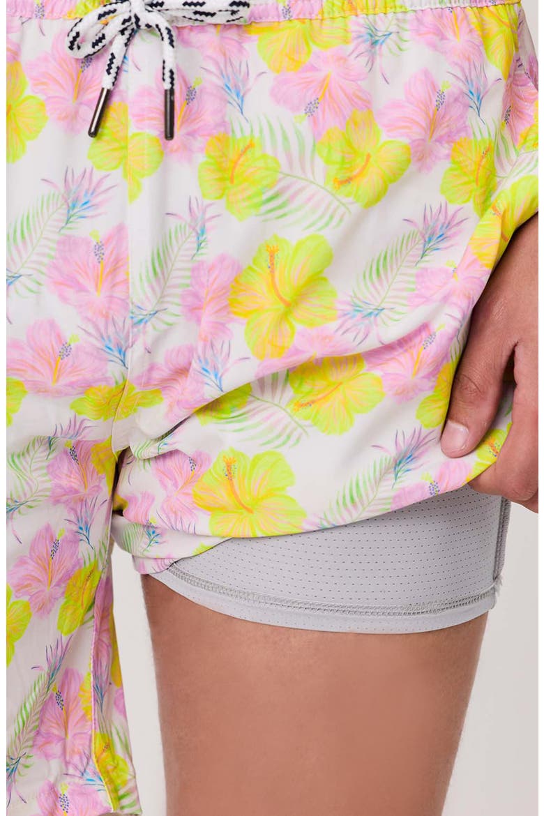 Kids' Vacay UPF 50+ Swim Trunks, Alternate, color, YELLOW MULTI