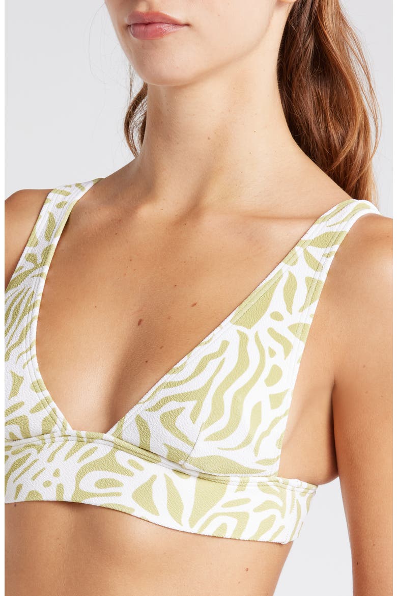 Remi La Cala Plunge Bikini Top, Alternate, color, MOSS JOY