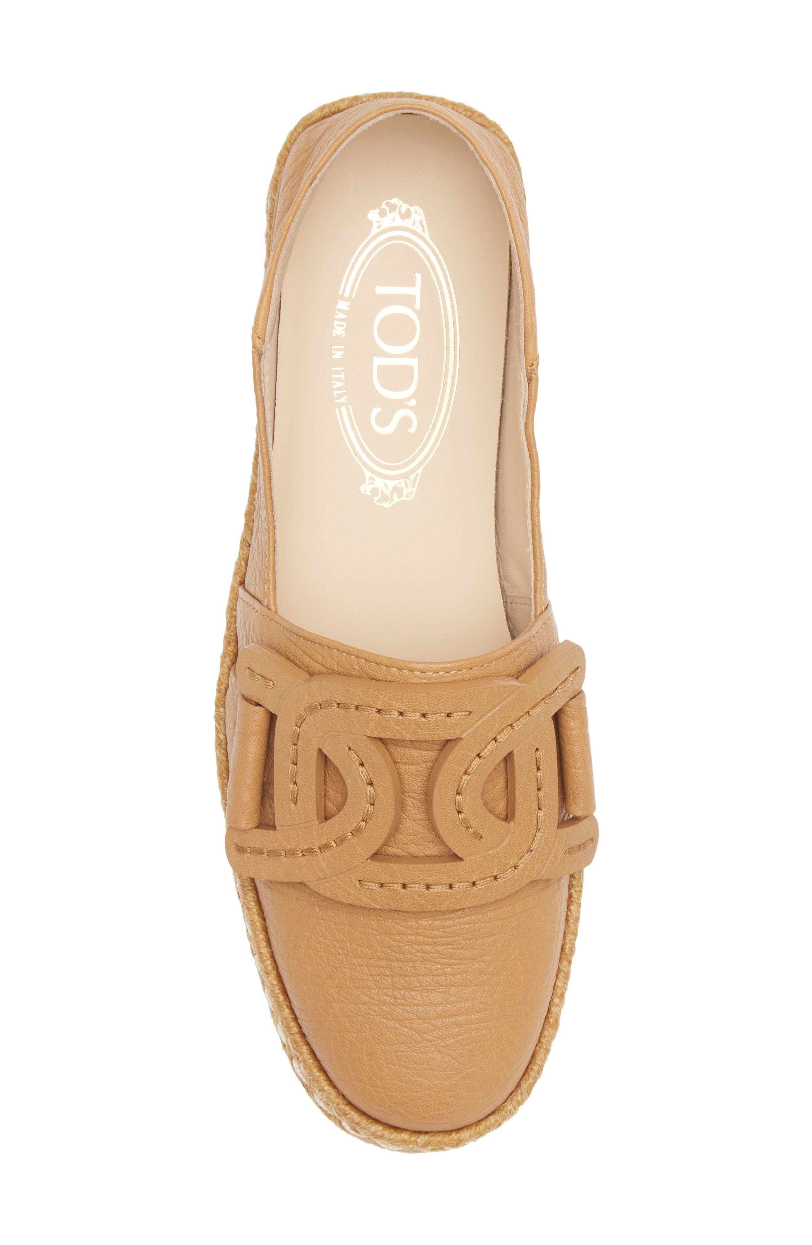 Tod
s Kate Chain Detail Convertible Espadrille Flat, Alternate, color, 