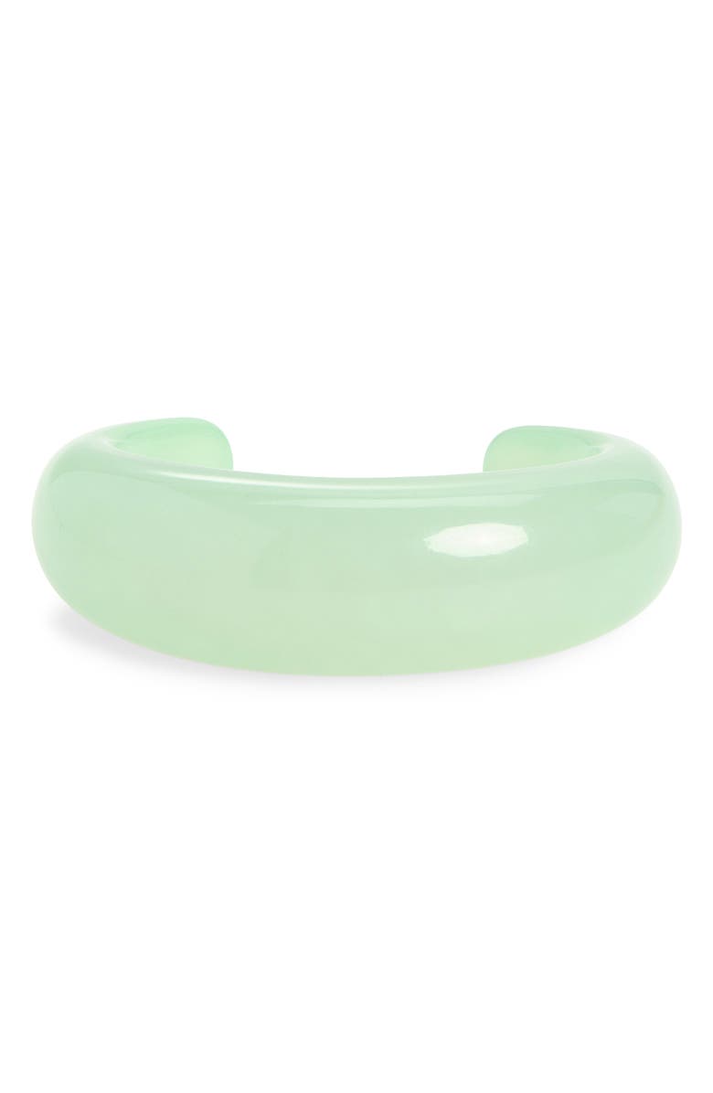 Leith Puffy Cuff Bracelet, Main, color, Green