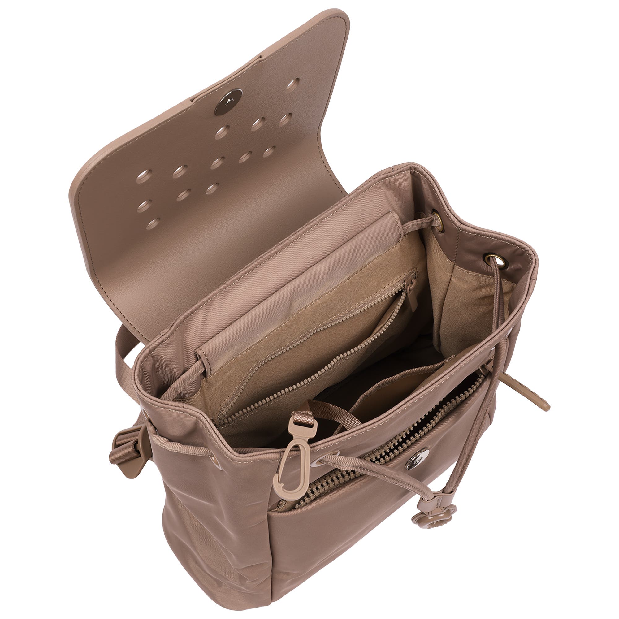 Backpack with EVA Flap Jibbitz-Compatible Small Backpack Purse, Alternate, color, LATTE