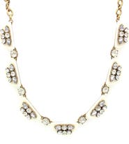 OLIVIA WELLES Embellished Crescent Necklace