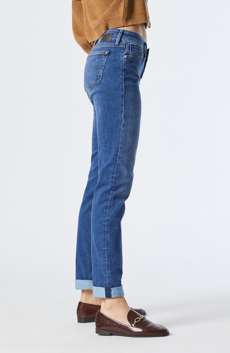 Mavi Jeans Emma Mid Rise Slim Boyfriend Jeans, Alternate, color, Mid Supersoft