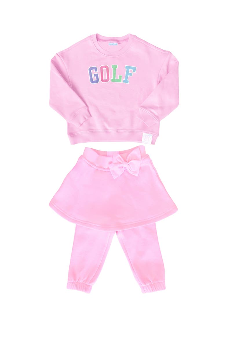 Golf Skirted Sweatsuit, Main, color, Pink