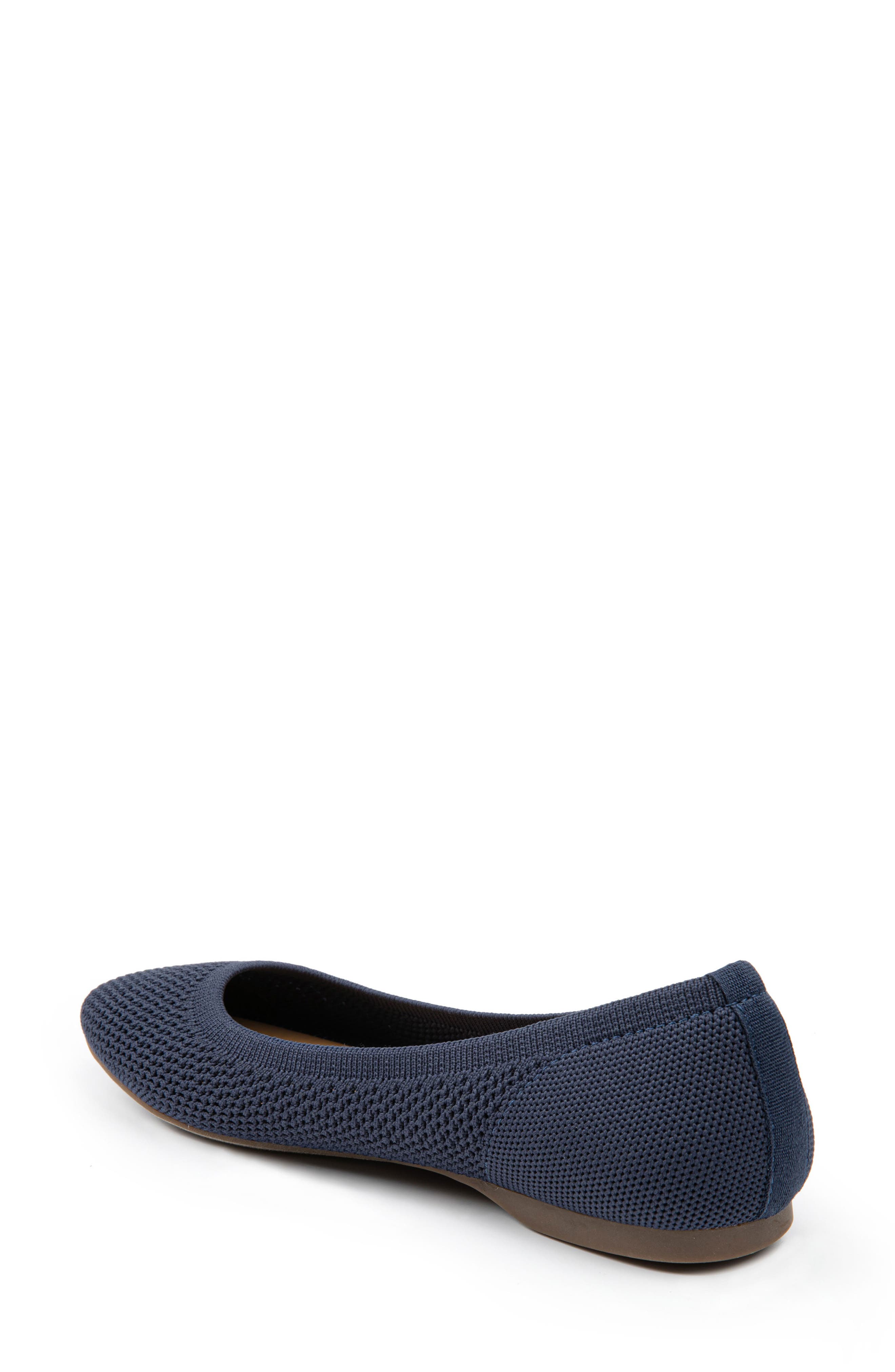 Me Too Bevin Knit Skimmer Flat, Alternate, color, Navy