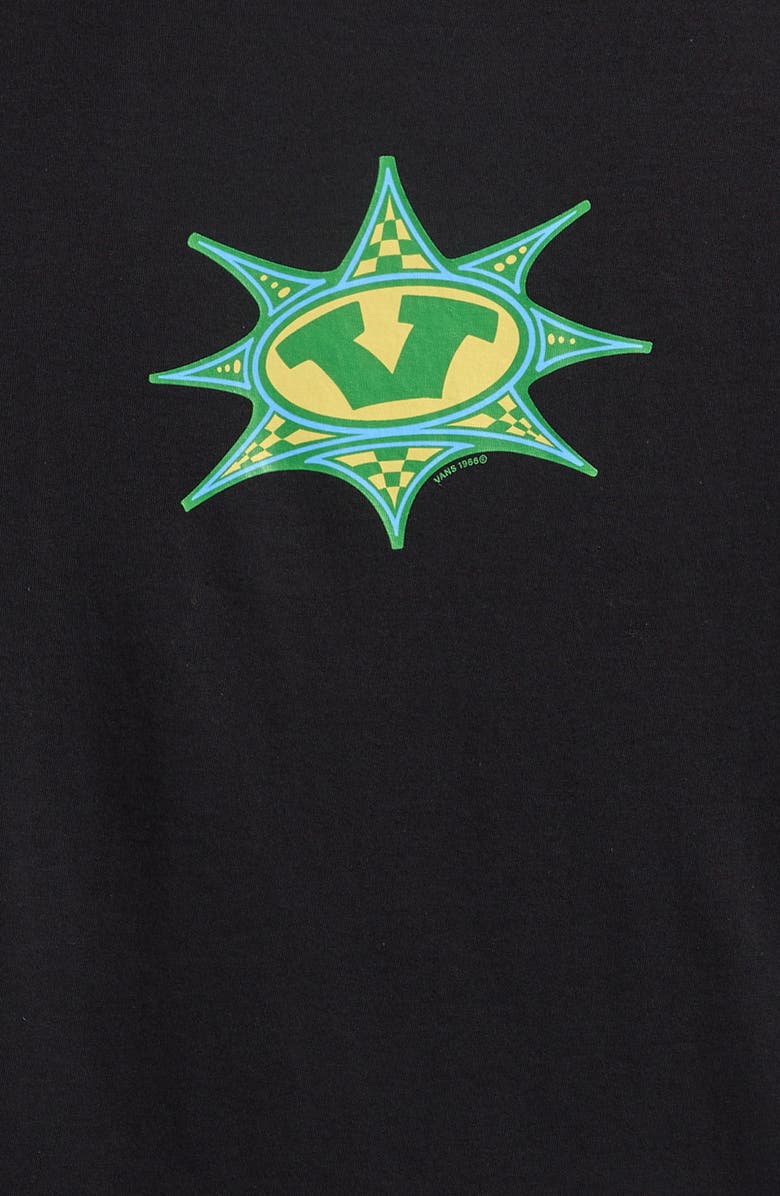 Vans Kids
 Star Checker Cotton Graphic T-Shirt, Alternate, color, Black