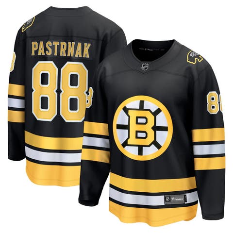 Men's Fanatics David Pastrnak Black Boston Bruins Home Breakaway Player Jersey