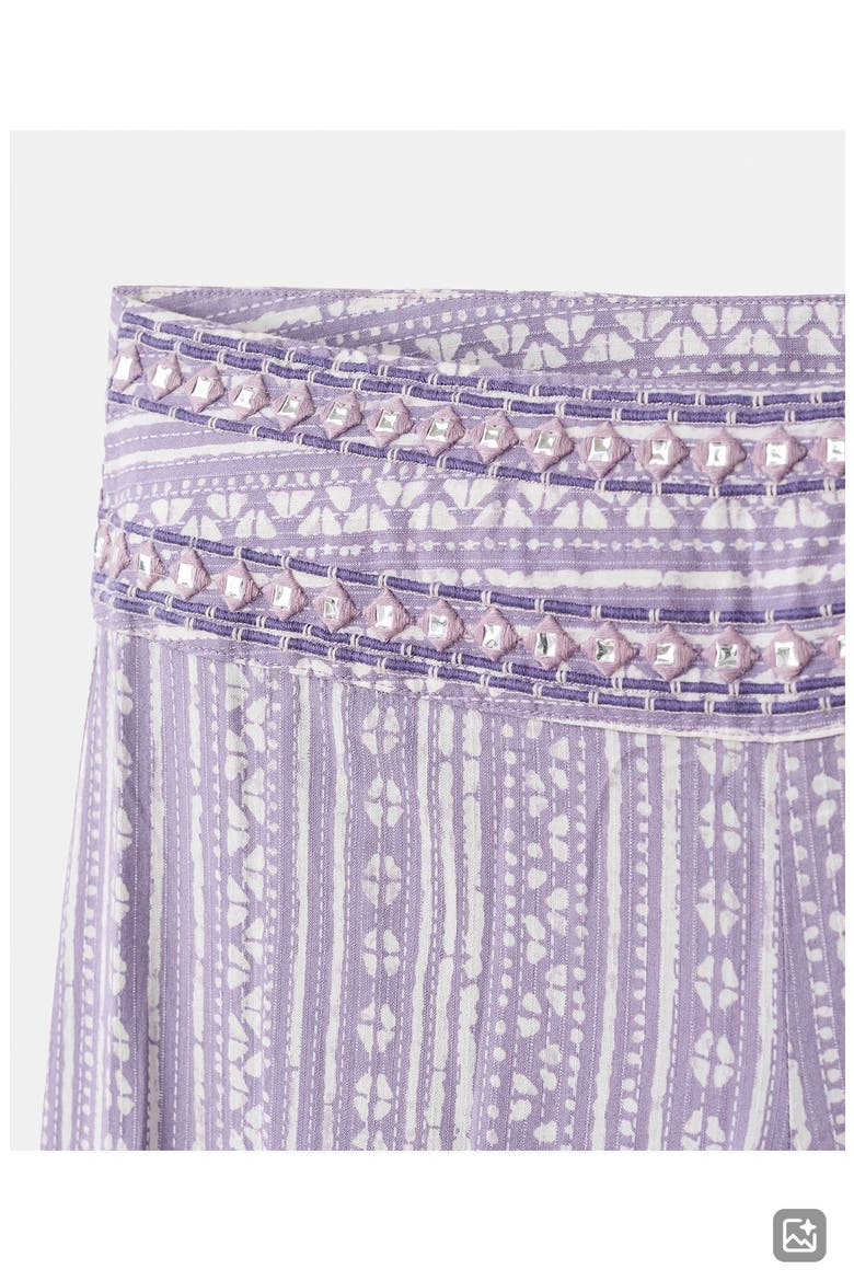 Print Wide Leg Pants, Alternate, color, LIGHT/ PASTEL PURPLE