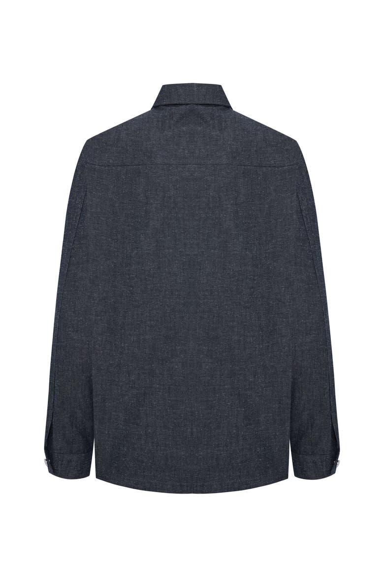 Layered Denim Jacket - Unique Style & Comfort, Alternate, color, Deep Blue
