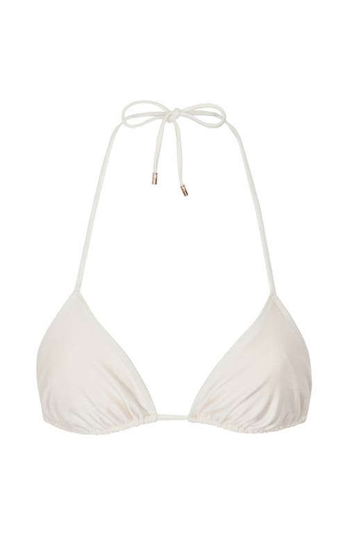 Sunkissed Le Triangle Swim Top In Coco White