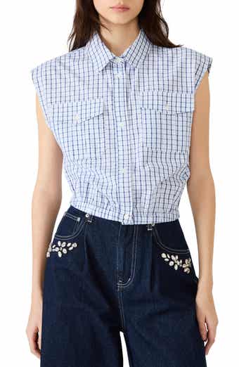 Scout Plaid Button-Up Shirt with Removable Tie