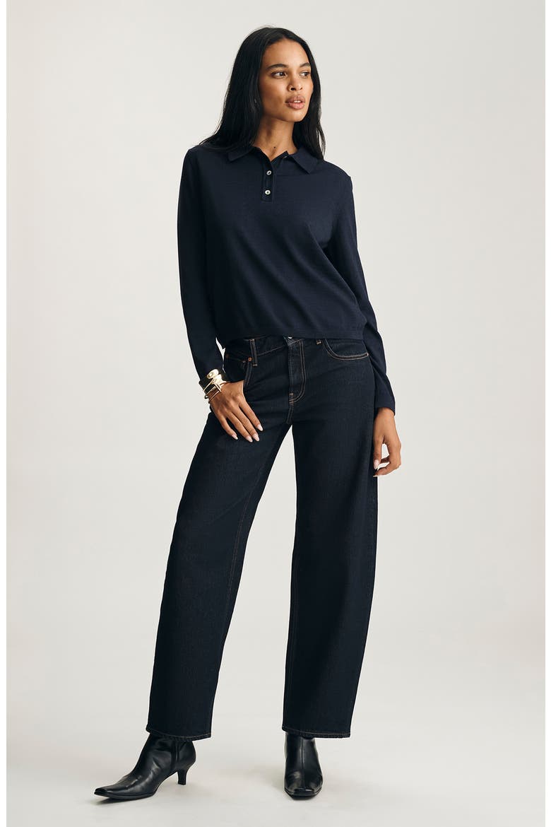 Wool Polo Sweater, Alternate, color, NAVY BLAZER