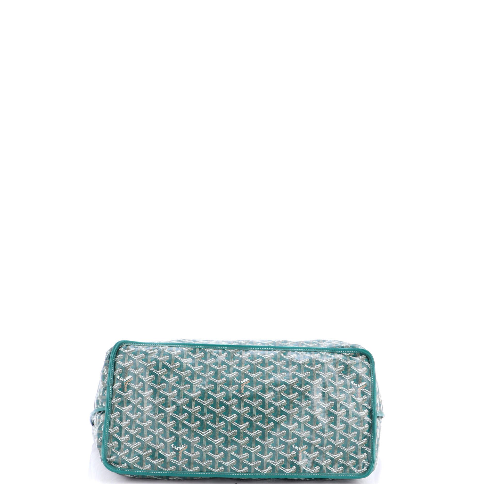 Pre-Owned Goyard Anjou Reversible Tote Coated Canvas GM, Alternate, color, Green