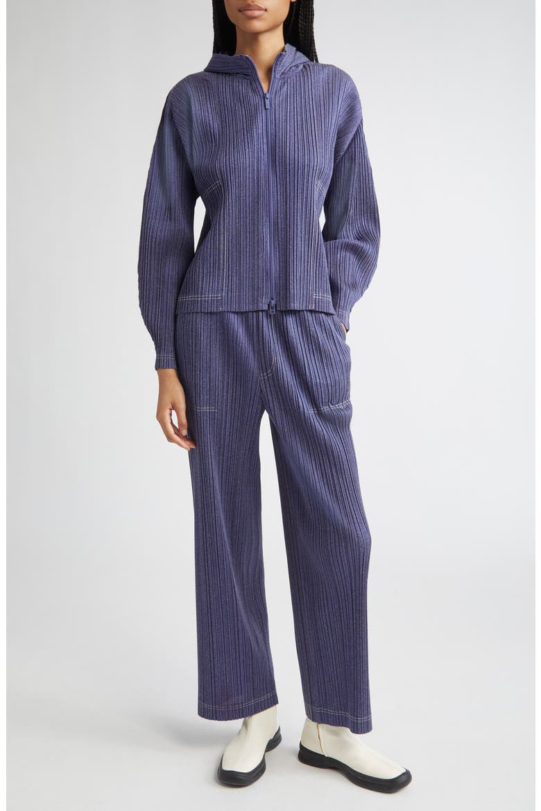 最終値下げほぼ新品⭐︎ ito fukuokajump suit corduroy Pleats Please Issey Miyake Trompe l'Oeil Pleated Full Zip Jacket