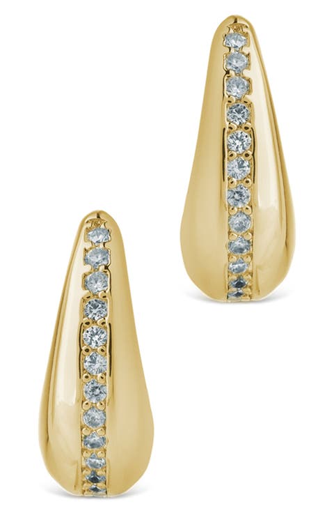 Ari Cubic Zirconia Chunky Mini Hoop Earrings