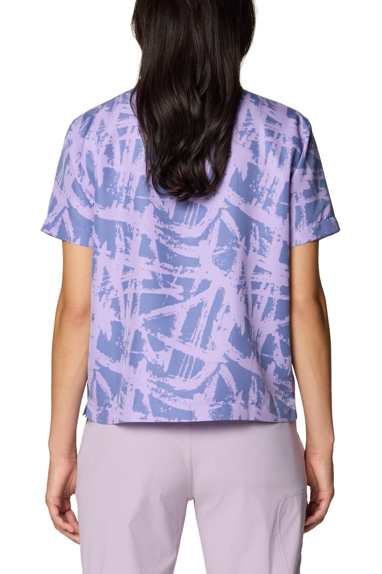 Sun Drift Cooling UPF 50+ Short Sleeve Shirt, Alternate, color, BEST COAST BLUE BRUSHSTROKES
