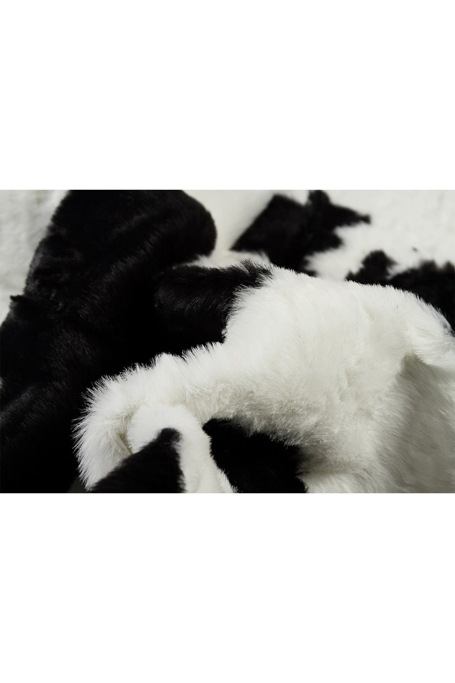 Spa Color Area Rugs LUXE Faux Hide Area Rug/Throw - Black/White | Nordstromrack