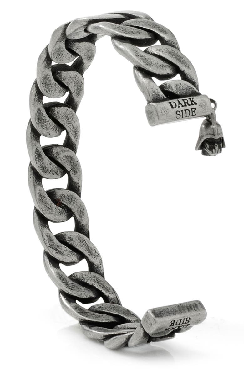 Cufflinks, Inc. Men's Darth Vader Stainless Steel Cuff Bracelet, Alternate, color, Silver