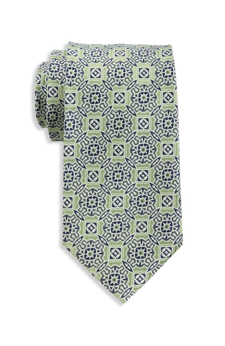 Synrgy by DXL Big
Tall Modern Geometric Tie, Main, color, Green