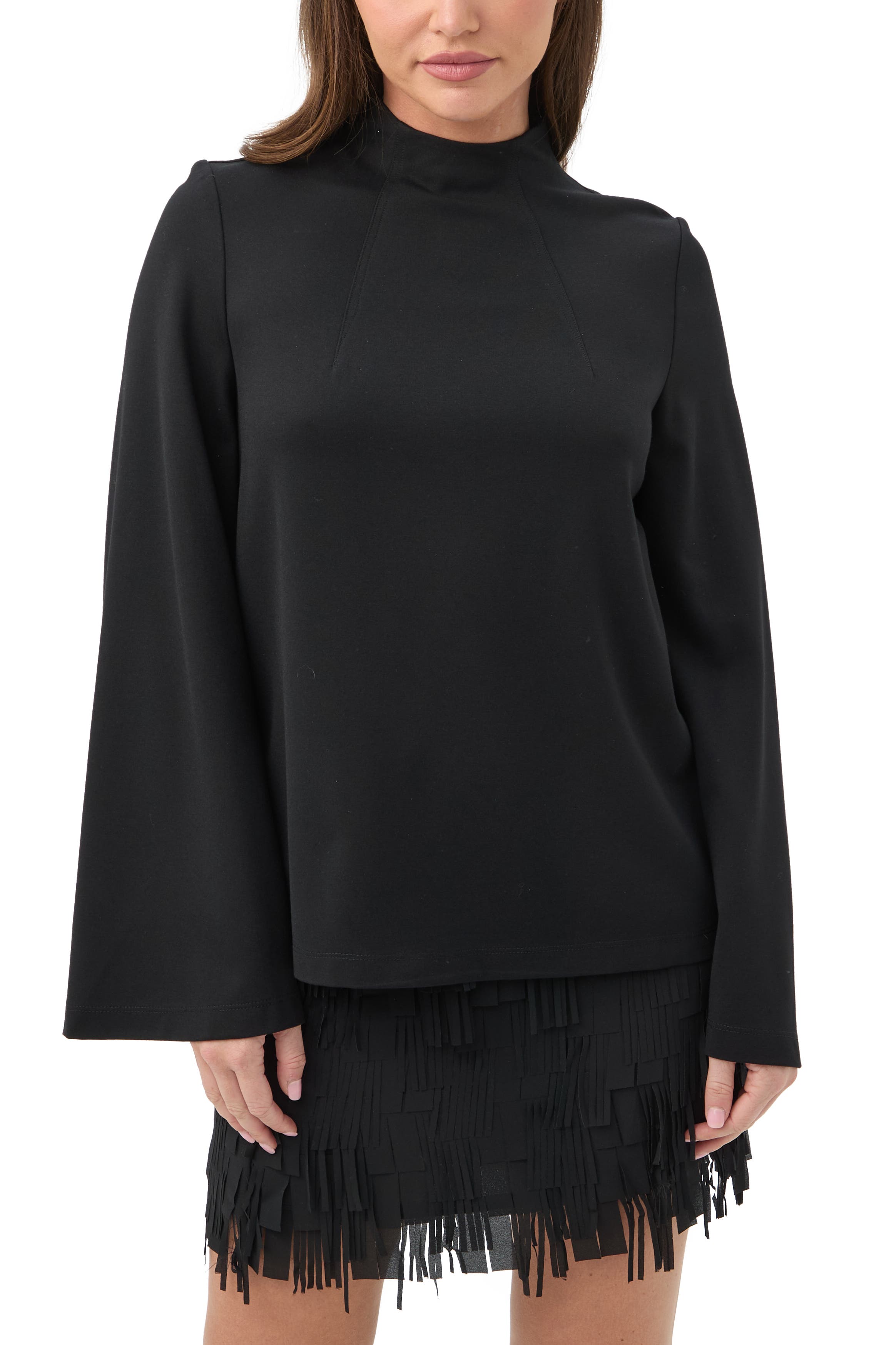 Duma High Neck Ponte Top