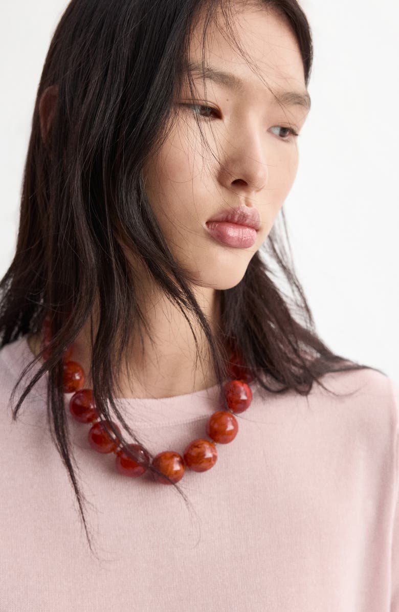 MANGO Maxi Ball Necklace, Alternate, color, 