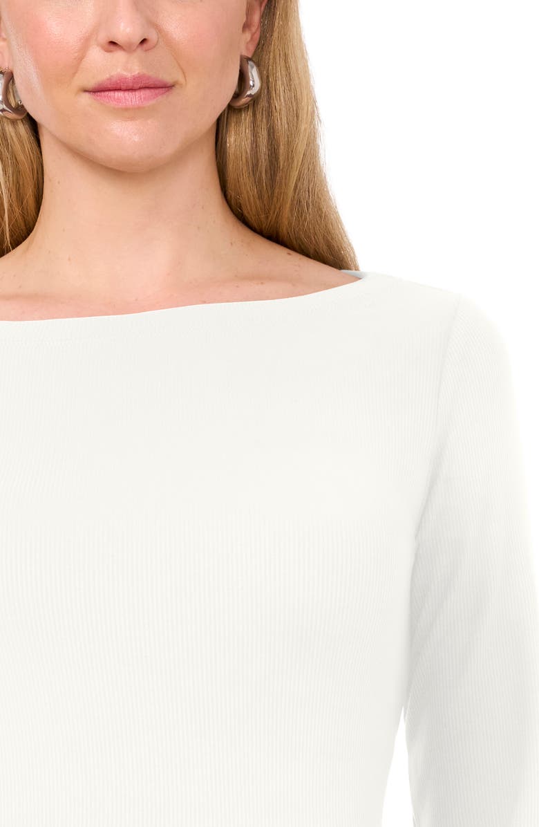 Halogen<sup>®</sup> Long Sleeve Boat Neck T-Shirt, Alternate, color, New Ivory