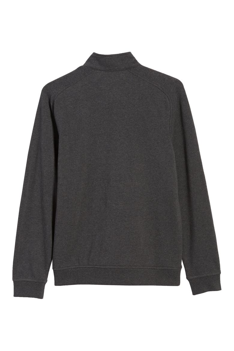 Saturday Mock Neck Sweater, Alternate, color, CHARCOAL HEATHER