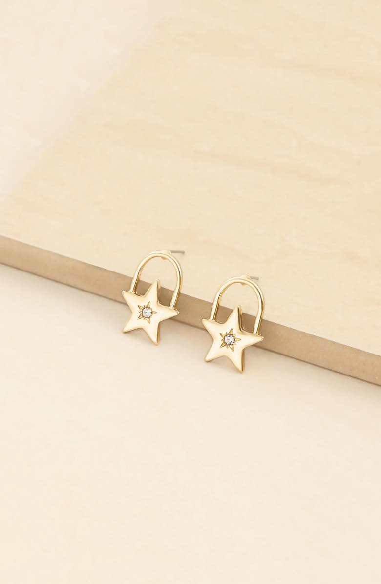 Ettika Star Stud Earrings, Alternate, color, Gold