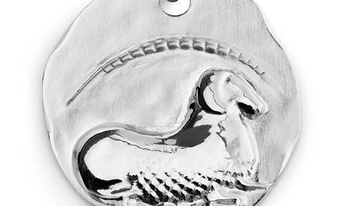Monica Vinader Zodiac Charm Pendant Necklace In Metallic