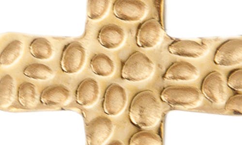 Eye Candy Los Angeles Elliot Cross Pendant Necklace In Gold