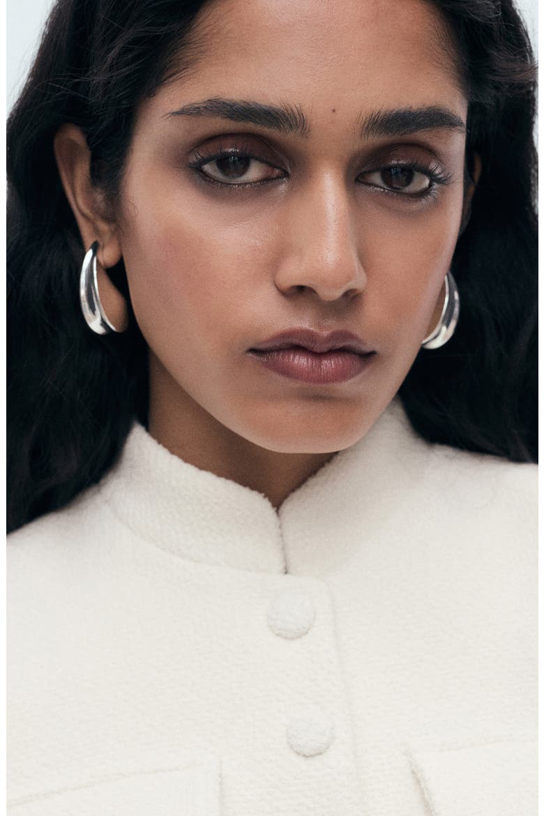 Bouclé Jacket, Alternate, color, OFF WHITE