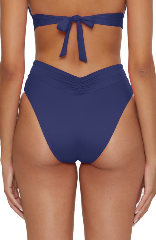 Shop Becca Color Code High Waist Bikini Bottoms In Marina