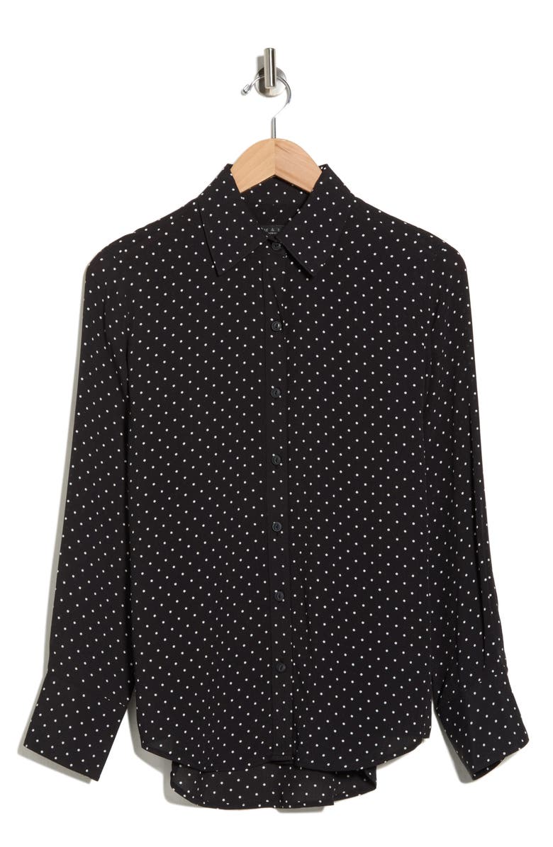 rag & bone Antonia Polka Dot Shirt, Alternate, color, Polka Dot