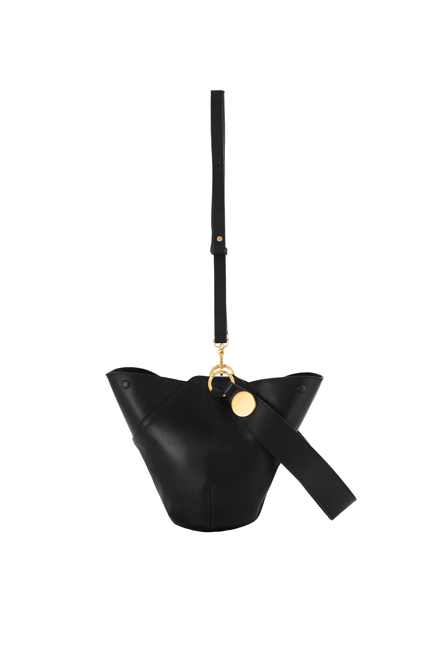 9PM Leather Maxi Bag, Alternate, color, Black