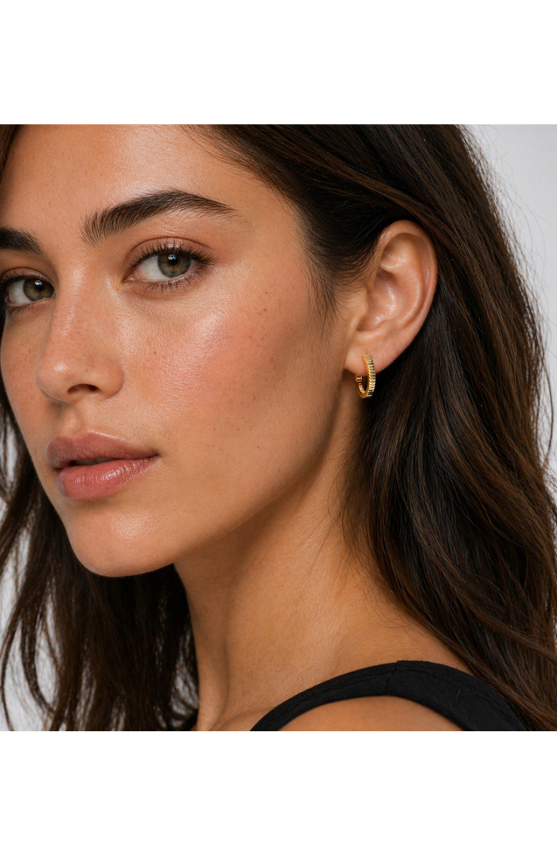 ZARUX Golden Halo Hoops 2mm, Alternate, color, Yellow Gold
