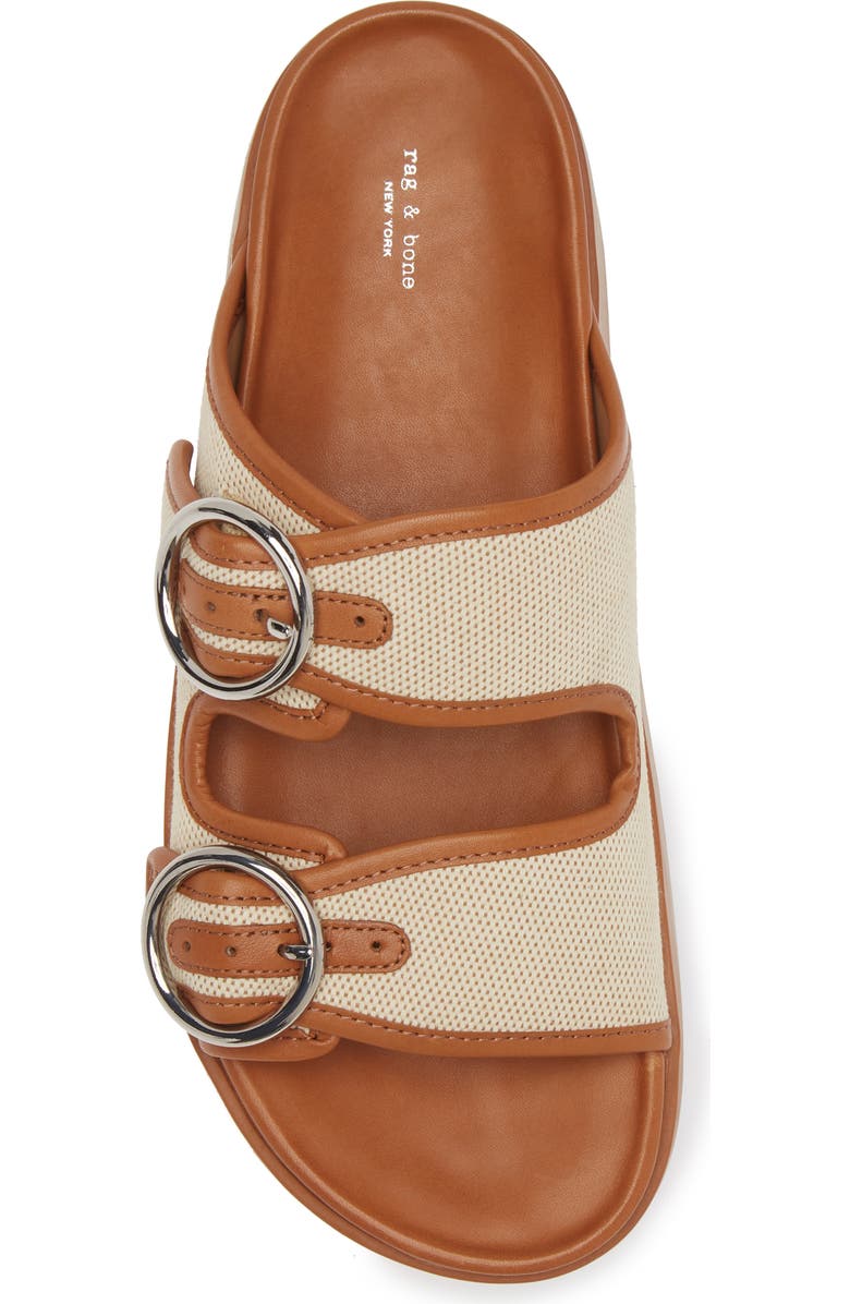 rag & bone Geo Buckle Platform Slide Sandal, Alternate, color,