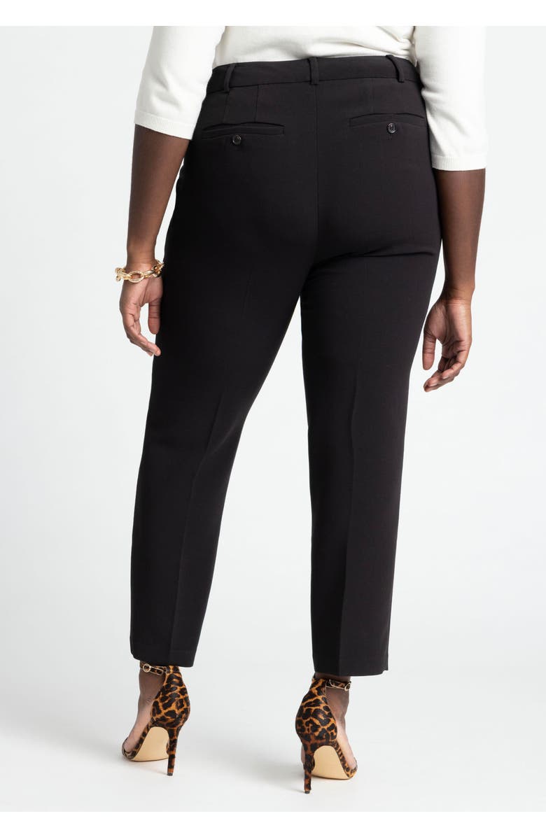 ELOQUII The 365 Semi Stretch Slim Leg Pant, Alternate, color, Black Onyx