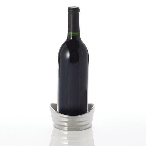 Lunares Aquos Wine Caddy In Silver