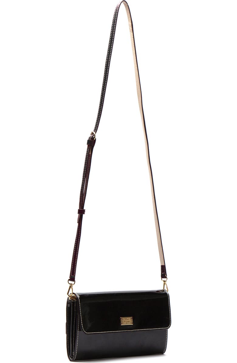 Frances Valentine Kelly Patent Leather Crossbody Bag, Alternate, color,